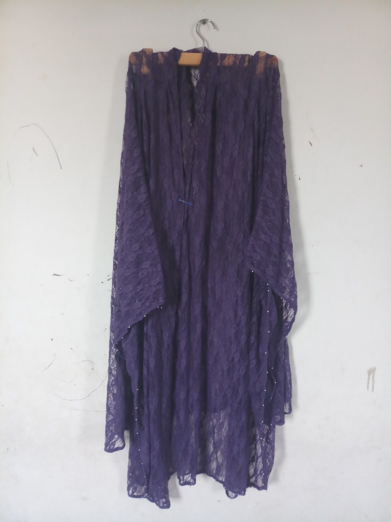 Purple Beaded Net Shrug/Upper