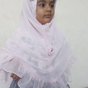 Girls Pink Pinless Hijab