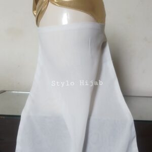 White Niqab Patti