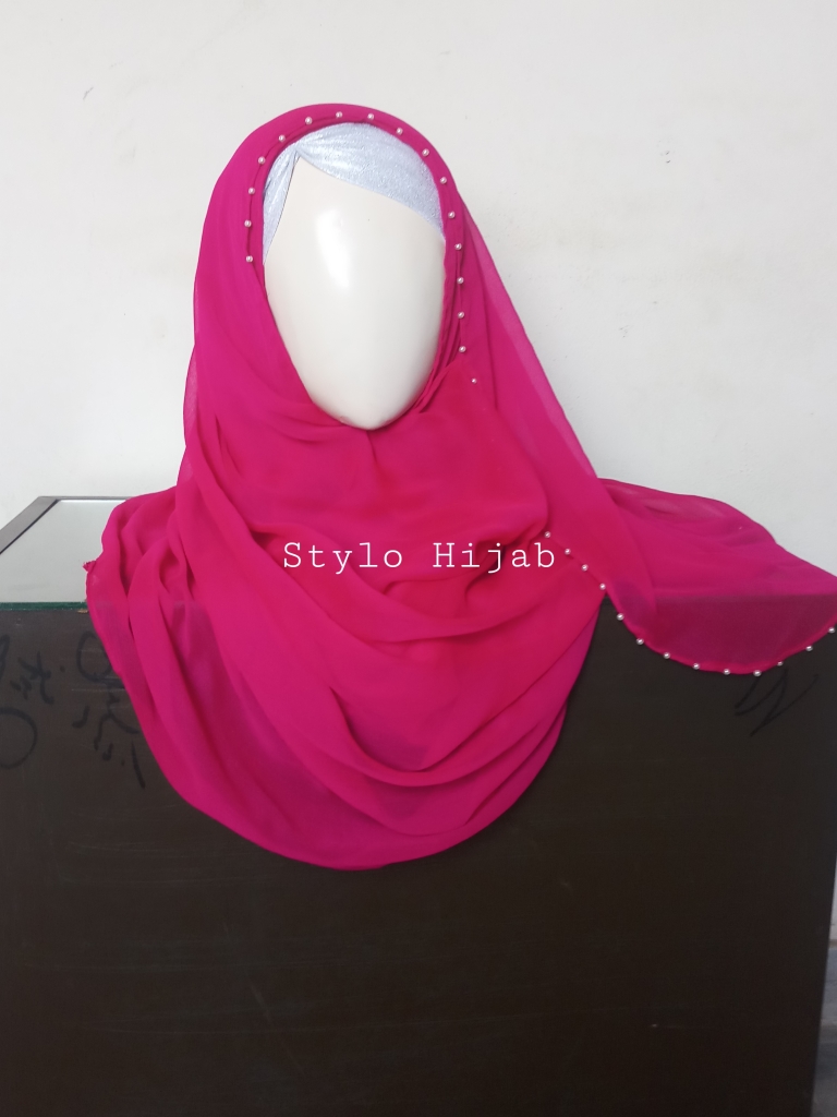 Beaded Pinless Hijab - Image 2