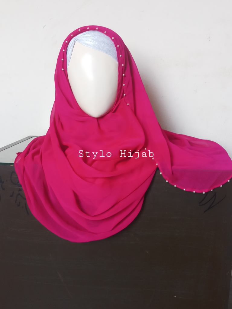 Beaded Pinless Hijab