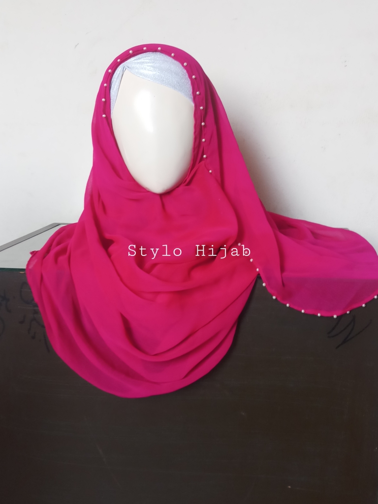 Beaded Pinless Hijab - Image 3