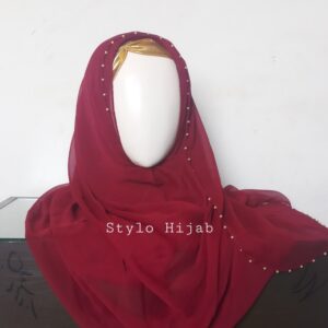Beaded Pinless Hijab