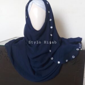 Mirrored Pinless Hijab