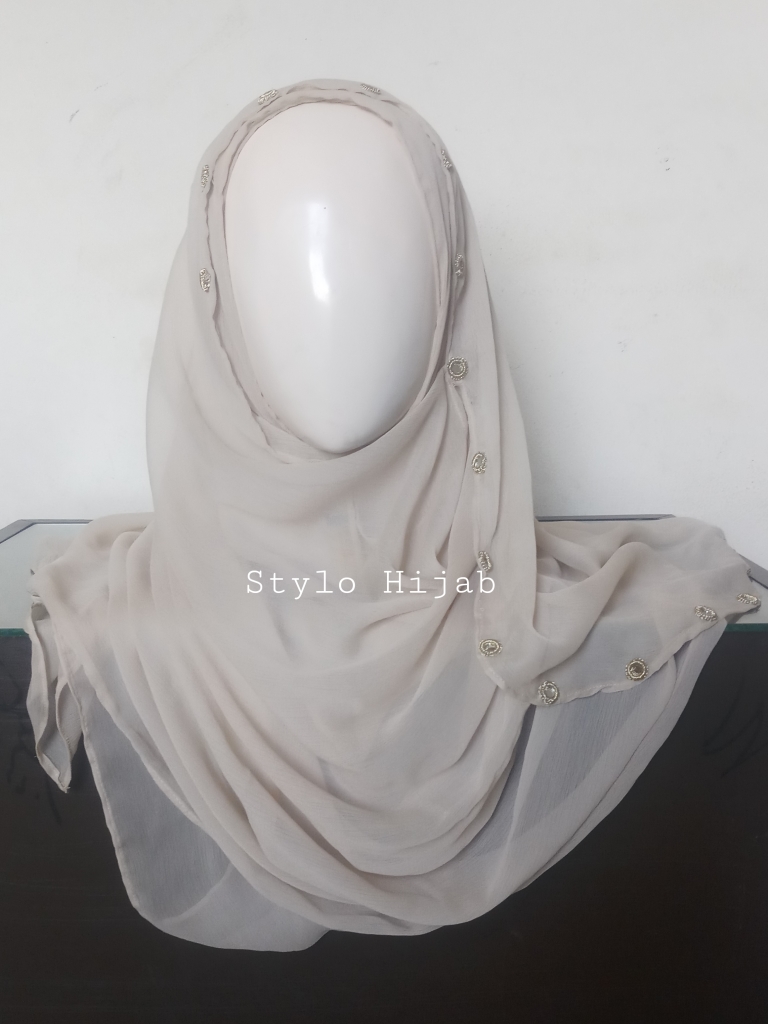 Mirrored Pinless Hijab