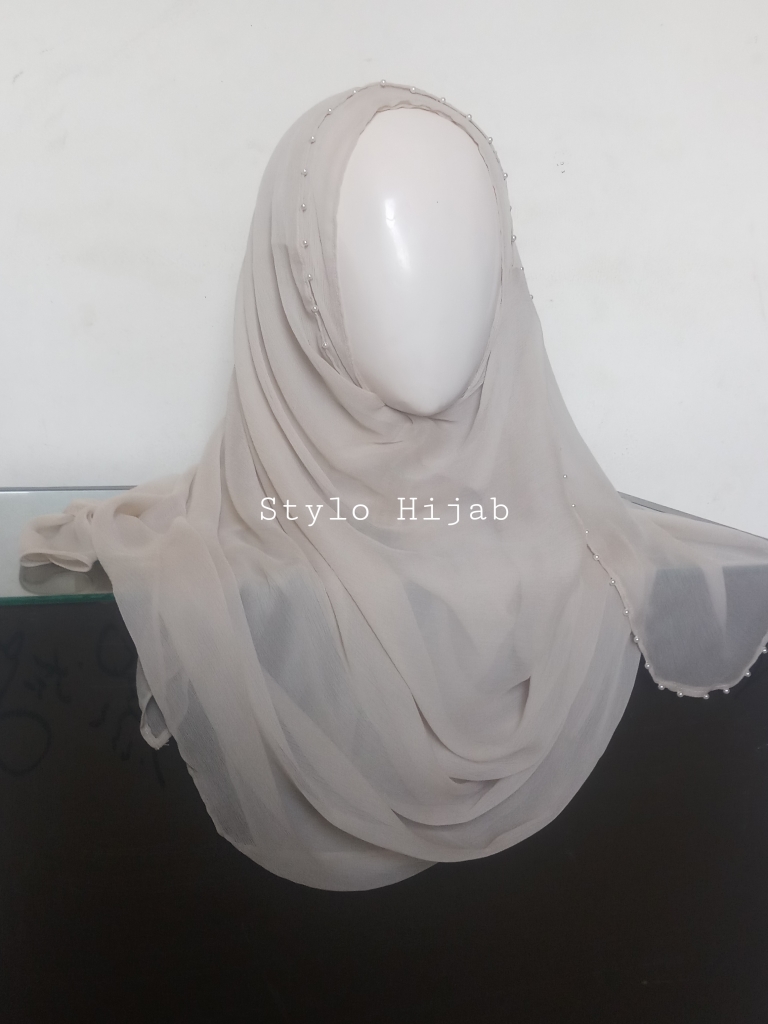 Beaded Pinless Hijab - Image 2