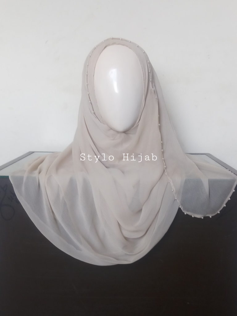 Beaded Pinless Hijab