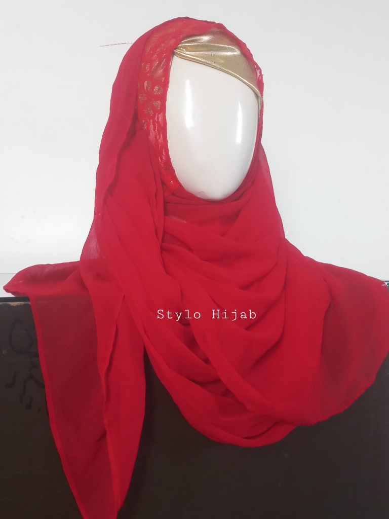 Closed Pleated Hijab