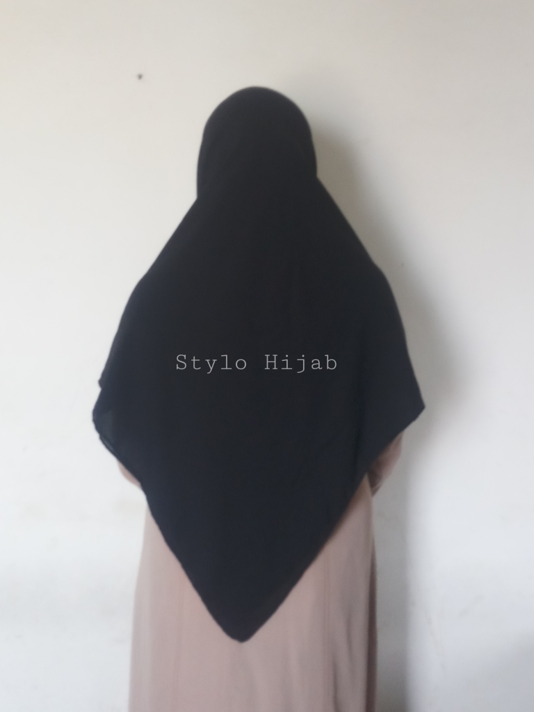 Black Square Hijab