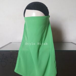 Parrot Green Half Niqab