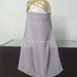 Grey Half Niqab