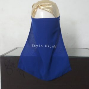 Blue Half Niqab