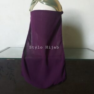 Dark Purple Niqab Patti