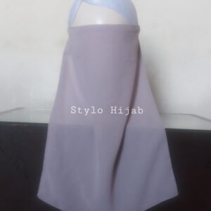 Grey Half Niqab