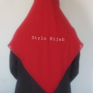 Red Square Hijab