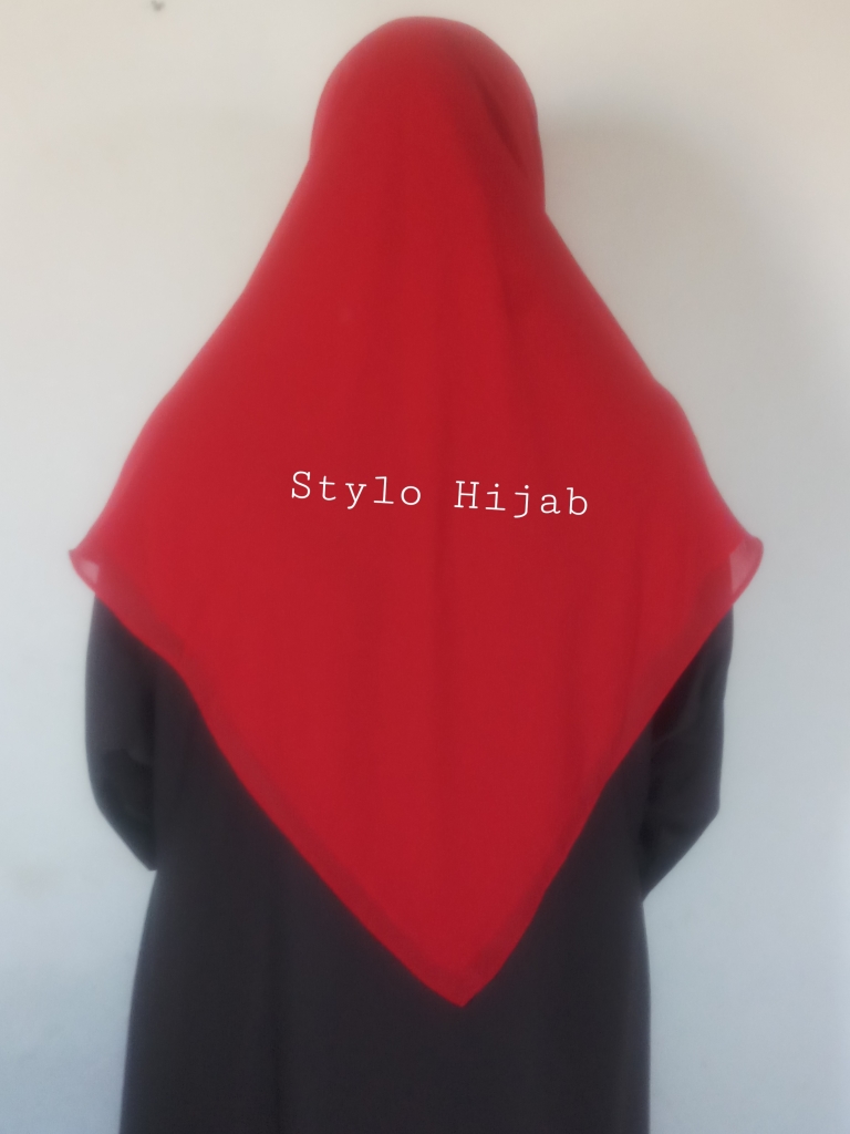 Red Square Hijab