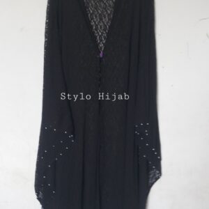Black Beaded Net Shrug/upper