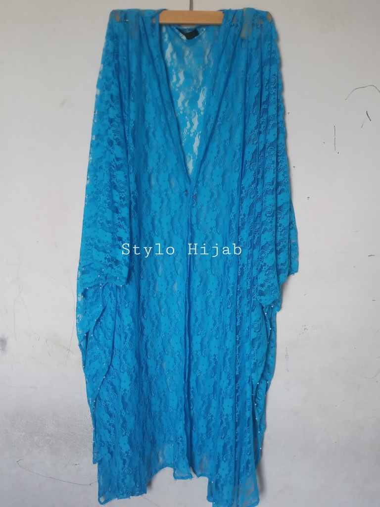 Ferozi Beaded Net Shrug/upper
