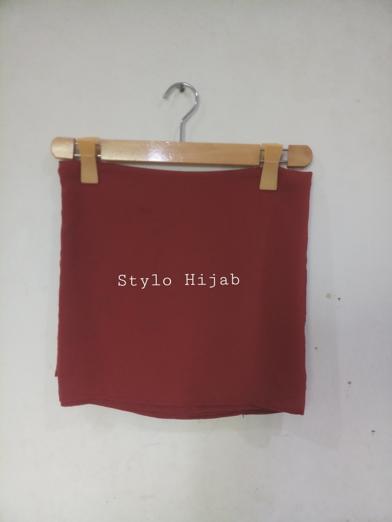 Brown Square Hijab