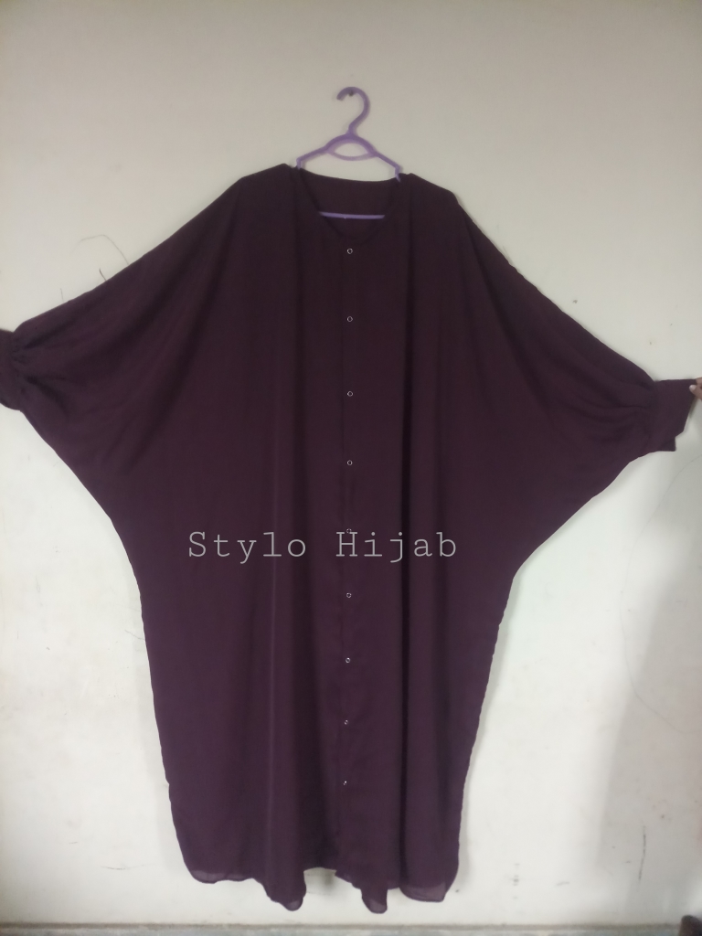 Brown Butterfly Abaya