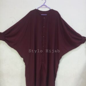 Maroon Butterfly abaya