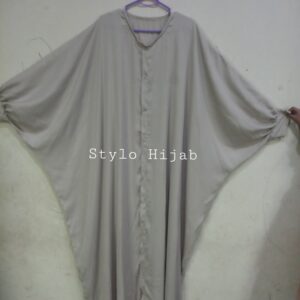 Grey Butterfly Abaya
