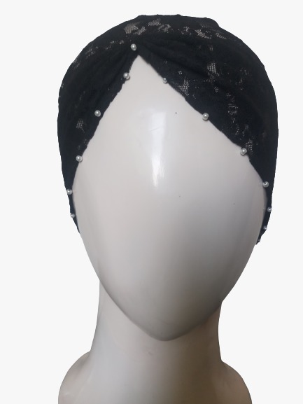 Beaded Black Underscarf
